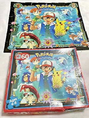 Vintage POKÉMON 60 Piece Puzzle Gotta Catch Em All By MB Complete • $16.95