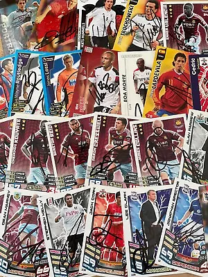 Match Attax Shoot Out And Other Signed Cards • £2.99