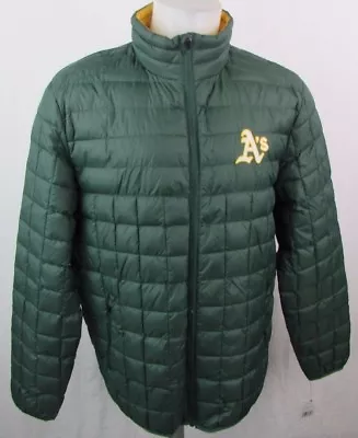 Oakland Athletics Full-Zip Packable Puffer Jacket Men's L MLB Green • $59.99