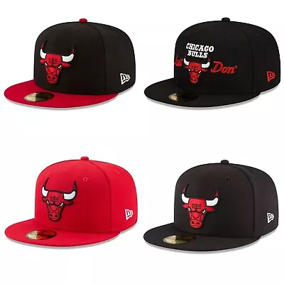 Unisex New Era Chicago Bulls Fitted Hat Basketball Cap Mens • $11.95
