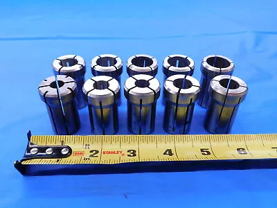 10pc LOT ERICKSON KENNAMETAL DA180 COLLETS SIZES 3/8 - 47/64 NO DUPLICATES SET • $99.99