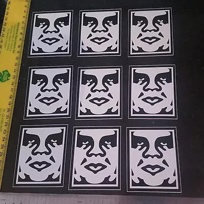 Graffiti Street Art Sticker - NOS - Obey Shepard Fairey 9x Lot Bulk Rare • $10.45