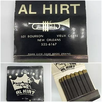 RARE Vintage AL HIRT Trumpet Bourbon St Vieux Carre Matchbook Collectors Matches • $45.04