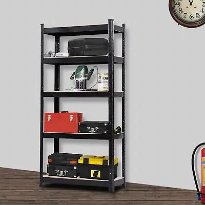 Rack 5 Tier Adjustable Shelves Steel Garage Home Metal Shelf Unit • $36.65