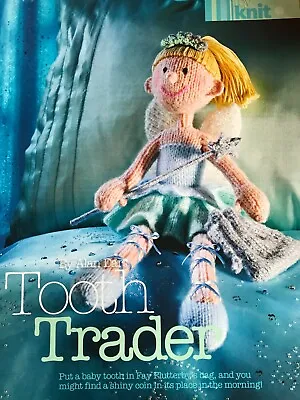 KNITTING PATTERN Alan Dart Tooth Fairy Doll - Tooth Trader Toy 35.5cm Tall DK • £9.49