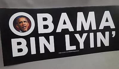 WHOLESALE LOT OF 10 Anti OBAMA BIN LYIN' STICKER TRUMP President $ Been Lying US • $17.99