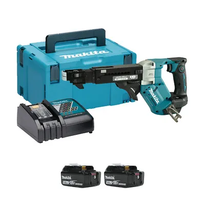 Makita DFR551RTJ-2 18v Brushless Auto Feed Screwdriver (2x5Ah) • £492