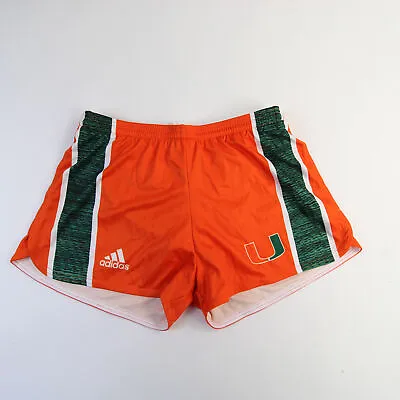 Miami Hurricanes Adidas Running Short Women's Orange/Dark Green New • $8.40