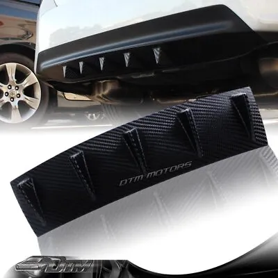 1 X Carbon Style Rear Lower Bumper Diffuser Fin Spoiler Lip Wing Splitter 23 X6  • $17.49