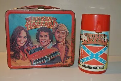 Vintage 1980 Dukes Of Hazzard Lunchbox With Thermos • $39