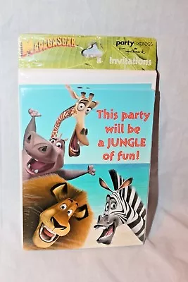 New Madagascar  8 Invitations With Envelopes Party Supplies    • $4.99