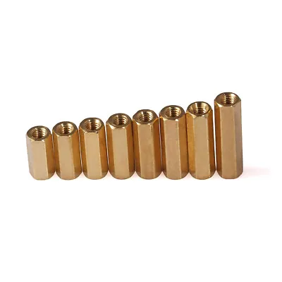 Brass M3 M4 Female Threaded Hex Standoff Spacer Pillar Hex Nuts Hexagon Nuts  • £1.86