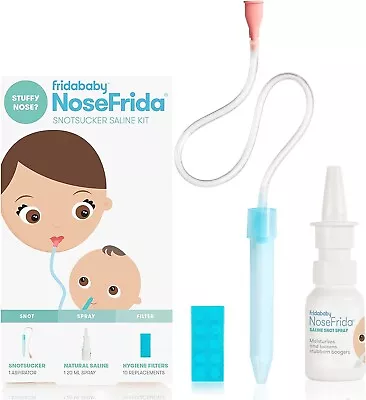 Frida Baby Nasal Aspirator NoseFrida The Snotsucker With 10 Extra Hygiene And Sa • £15.99