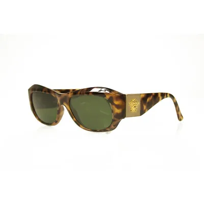 Gianni Versace S95 Vintage Brown Tortoise Gold Tone Medusa Rare Sunglasses • $280