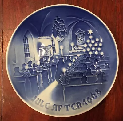 Bing & Grondahl Copenhagen 1968 B&G Christmas In Church Plate Denmark W/ Paper • $29.95