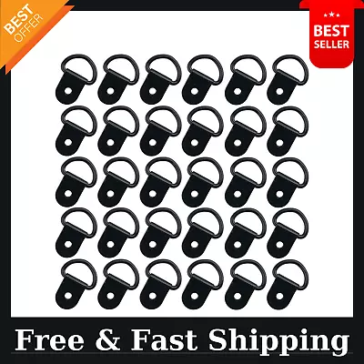 EXCELFU 30 Pack Small Steel D-Ring Tie Downs D Rings Anchor Lashing Ring For Lo • $19.99