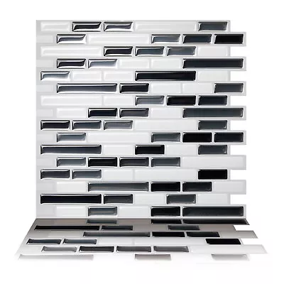 Kitchen Stick On Tile Stickers Bathroom 3D Self Adhesive Wall Tiles (10 Sheets) • $49.95