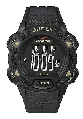 Timex T49896 Men's Expedition Chronograph Shock Watch Indiglo Alarm • $44.10