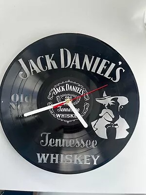Jack Daniels Vinyl Record Wall Clock Camper Van Clock • £59.99