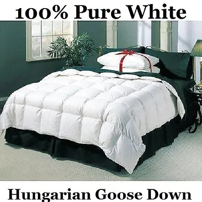 Luxury King Bed Size 13.5 Tog 100% Pure Hungarian Goose Down Duvet / Quilt • £158.95