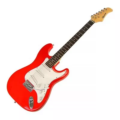 Karrera 39 Inch Electric Guitar Red 39in Full Size 39  Guitars • $107.66