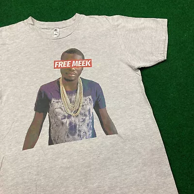 Free Meek Mill Shirt Mens M Gray Hip Hop Rap Rapper Music Documentary Promo Tee • $29.95