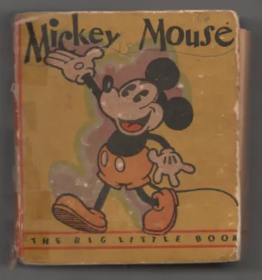 Mickey Mouse By Walt Disney Big Little Book • $100
