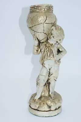 Vintage Marwal Ind Inc. Ceramic Statue Boy Carrying Large Pot • $33