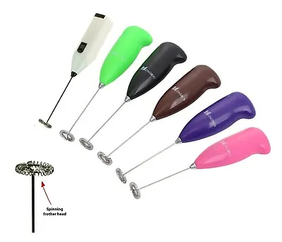 Mini Milk Frother Electric Egg Beater Hand Shake Whisk Mixer Coffee Tool Kitche • £3.96