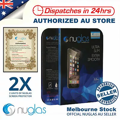 $6.50 • Buy 2x Tempered Glass Screen Protector For Apple IPhone 8 7 6 Plus 5S XS Max Nuglas