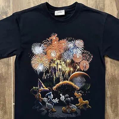Vintage Early 2000s Walt Disney World Magic Kingdom Mickey Fireworks T-Shirt • $30
