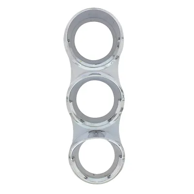 Chrome Small 3-Gauge Plastic Bezel With Visor Fits Mack Trucks • $12.99