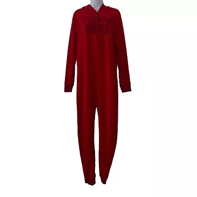 Rare Sesame Street Elmo Unionsuit Womens L XL Tickle Me Red Costume Pajamas PJ's • $39.99