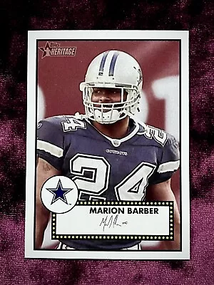 Marion Barber 1952 Topps Heritage RC #7 MINT Facsimile Auto Cowboys Jersey Dak💙 • $1.95