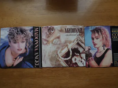 Madonna Lot Of 3 Vinyl 45 Rpm Records 7  Singles  • $9.99