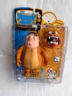 Bnib Mezco Family Guy Series 5 Peter Griffin As Gary The No Trash Cougar Figure • £44.99