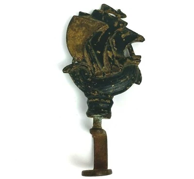 $17.44 • Buy Cast Iron Ornate Art Deco Ship Lamp Finial Or Top Decor Architecture Vintage 5 