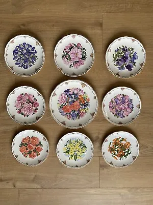 Full Set Of Royal Albert Plates - The Queen Mother’s Favourite Flowers • £200