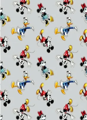 £22.60 • Buy Lined Window Valance Curtain 42 X 15 Disney 100 Mickey Mouse Minnie Donald 