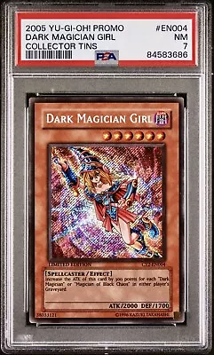 Yugioh Dark Magician Girl - CT2-EN004 - Secret Rare - Limited Edition - PSA 7 • £9.99