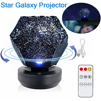 $54.04 • Buy Star Projector Galaxy Light Sky Space Lamp USB Rechargeable Projection Nightlamp