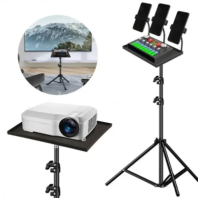 DVD Projector Laptop DJ Tripod Stand Adjustable Height With Tripod Tray New W2A3 • £12.95