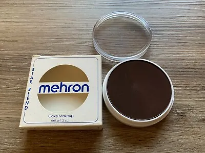 Vintage Mehron Star Blend Cake Powder Makeup Foundation Ebony  • $14.95