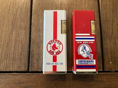 2 Vintage Vulcan Roller Lighters New England Patriots & Boston Red Sox Korea • $24.99