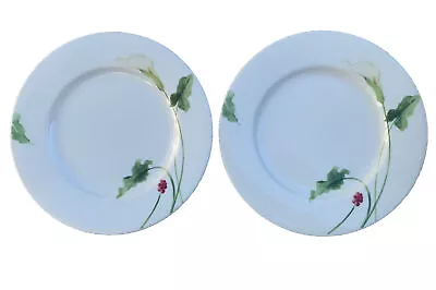 2 Mikasa CLASSIC CALLA Lily Pattern 8.25  Salad Plate Super Strong Fine China • $21.99