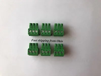 3 Poles 3.81mm Phoenix Contact Connector Plug - PCB Terminal Block Pack Of 6 • $8.97