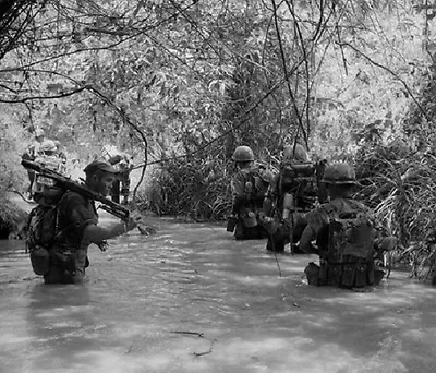 Marines Take To The Water During Operation Hastings 8 X10  Vietnam War Photo 106 • $7.43