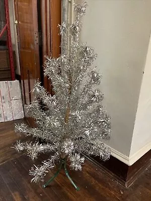 Vintage 4 Foot Aluminum POM POM MCM Christmas Tree • $300