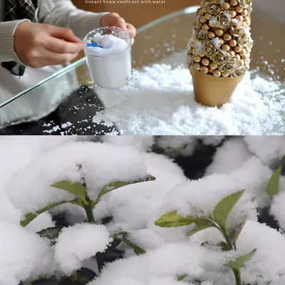 Fluffy Instant Xmas Magic White Snow Powder Artificial Christmas Decoration Fake • $1.99