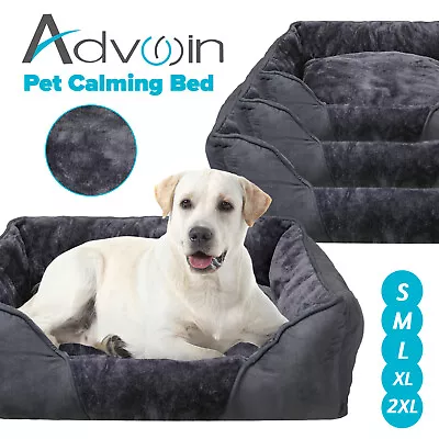 Advwin Pet Bed Washable Dog Cat Mat Calming Warm Soft Nest Sleeping Kennel Cave • $35.95